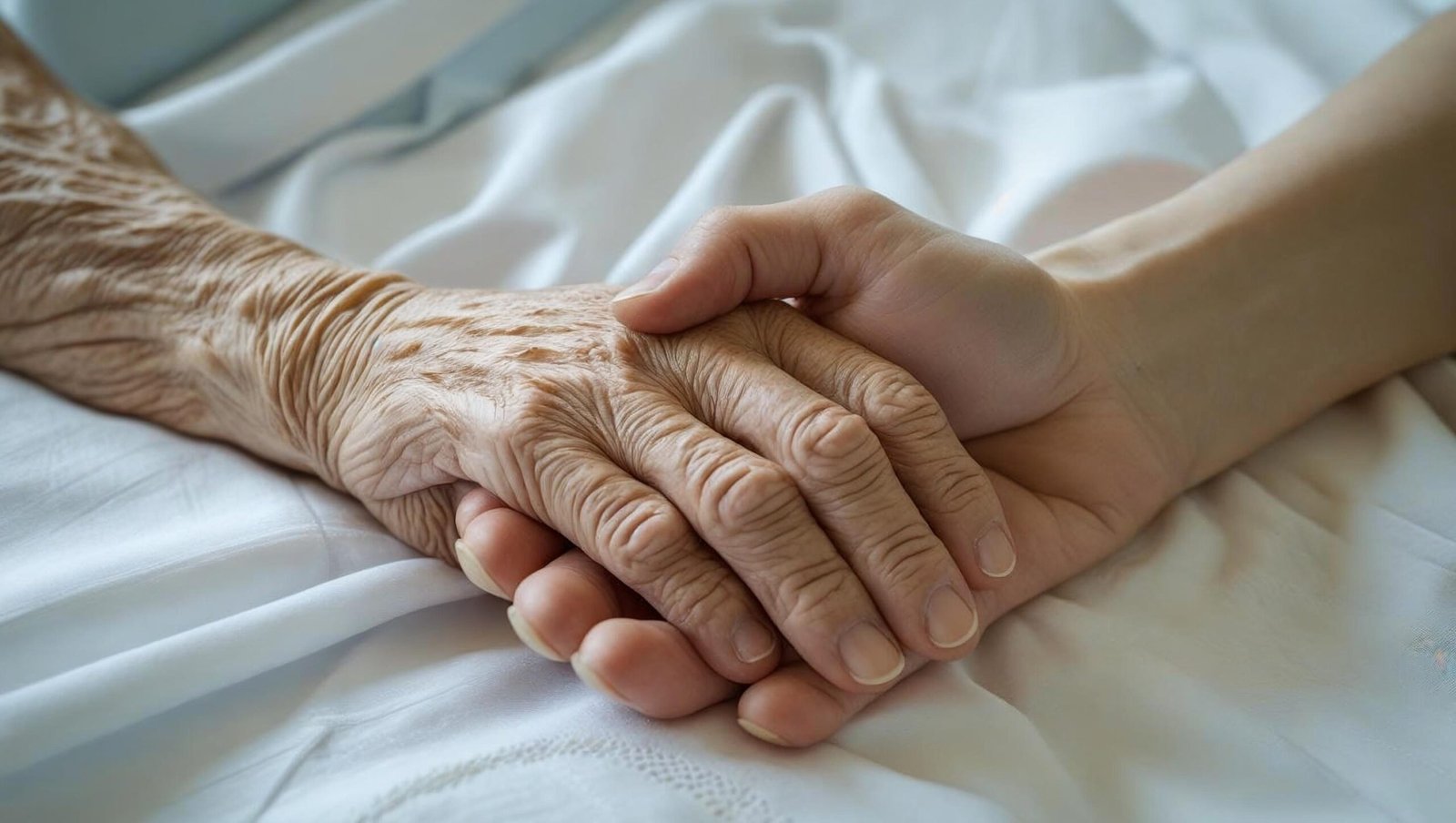 It is OK That You Are Not OK hands holding in grief