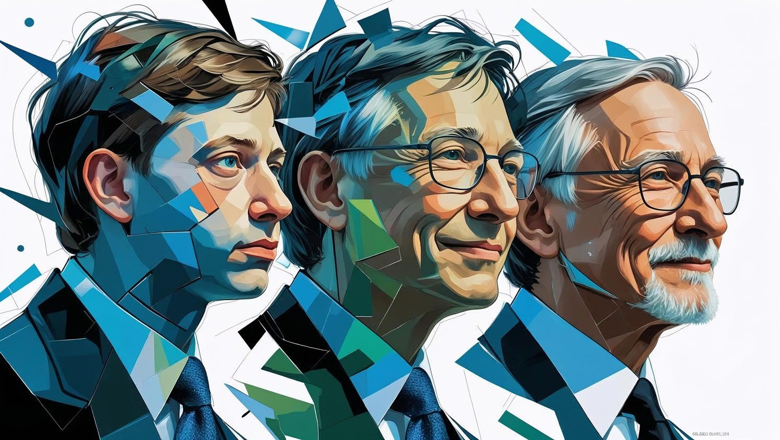 Source Code by Bill Gates leadership evolution art