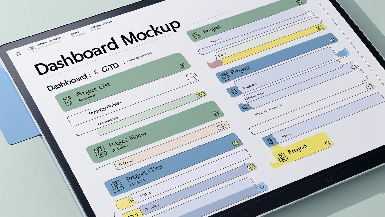 digital GTD dashboard Getting Things Done by David Allen