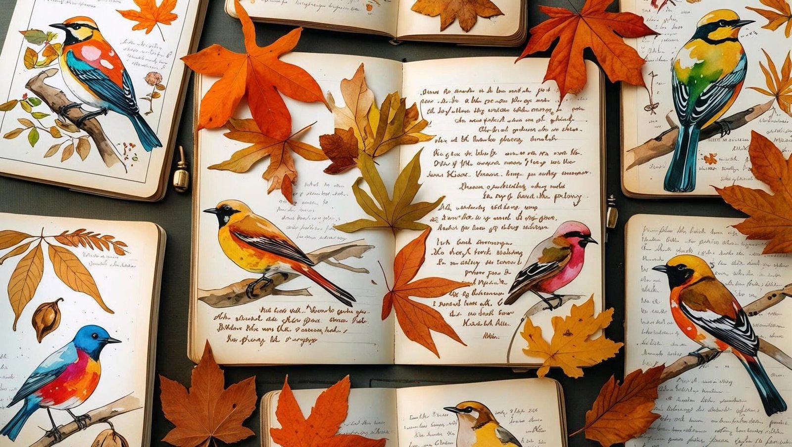 Birding journal artwork from The Backyard Bird Chronicles by Amy Tan