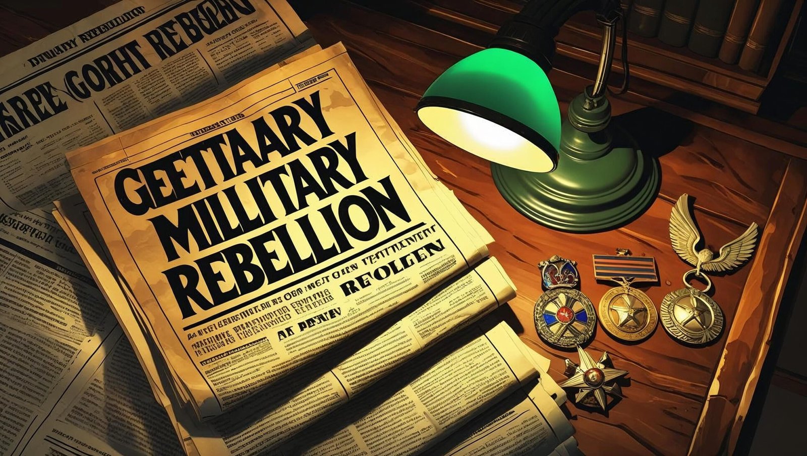 Butler by Salena Zito image of vintage newspapers and military memorabilia