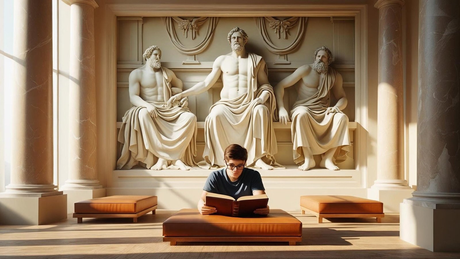 Lives of the Stoics by Ryan Holiday modern reader and mural