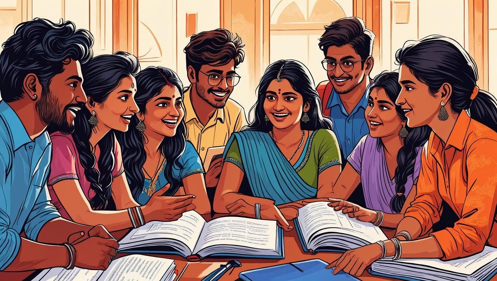 The Habit of Winning by Prakash Iyer image of students in discussion