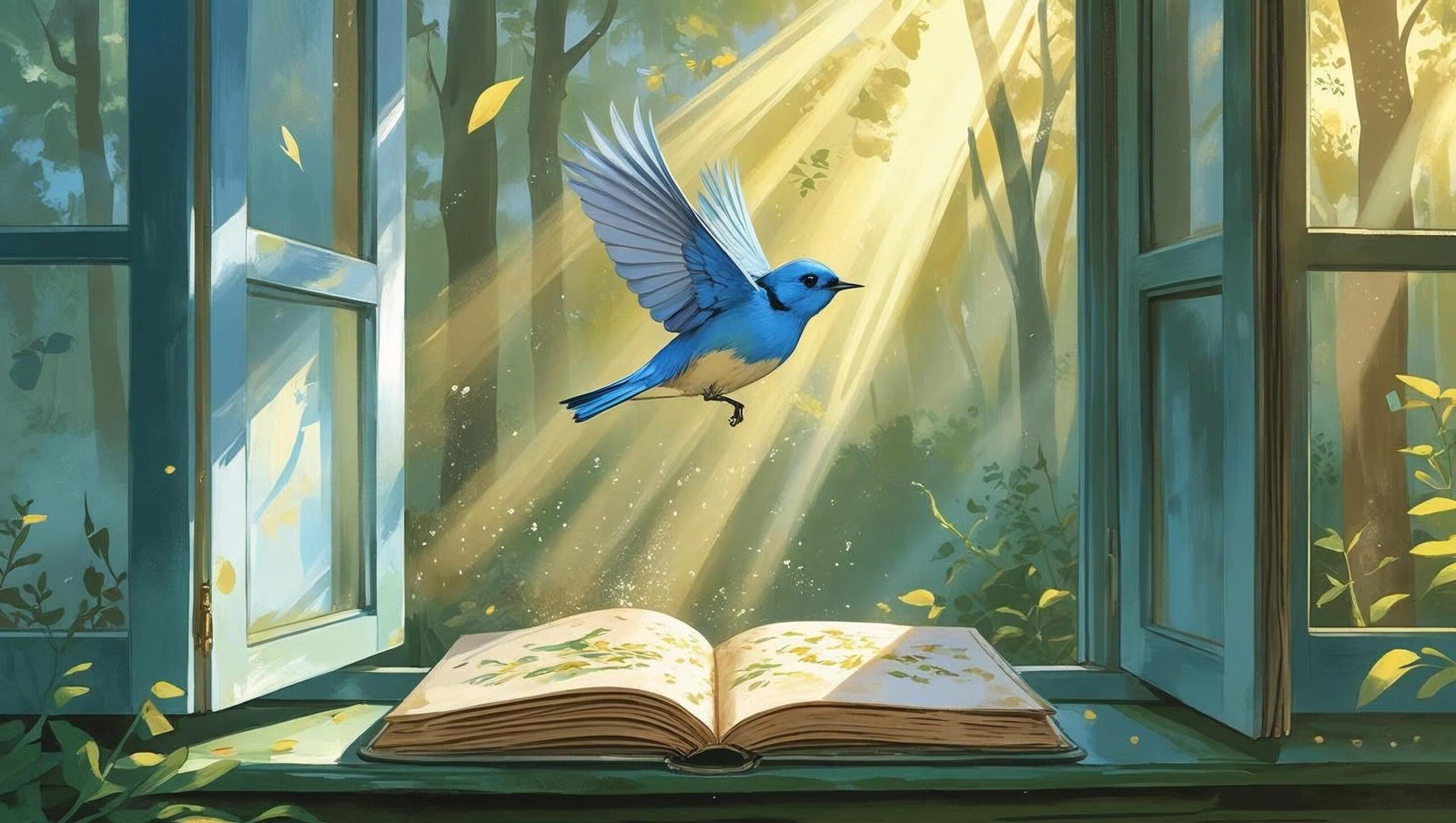 Symbolic imagery from The Backyard Bird Chronicles by Amy Tan