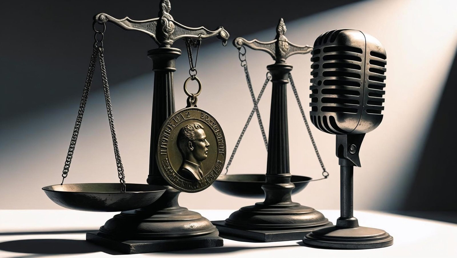 Butler by Salena Zito image of justice scales balancing war and speech