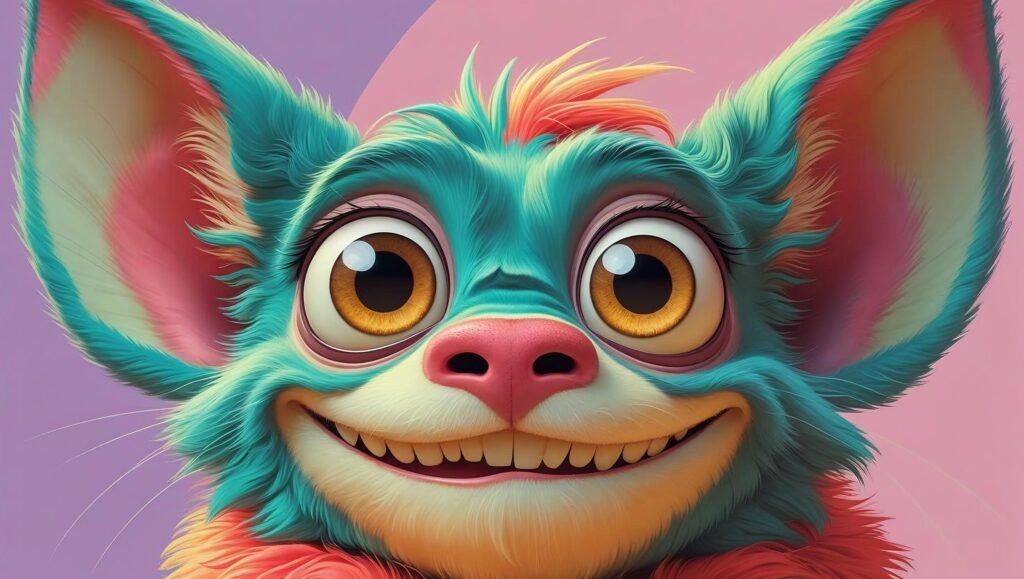 Big Dumb Eyes illustrated portrait with exaggerated cartoon expression