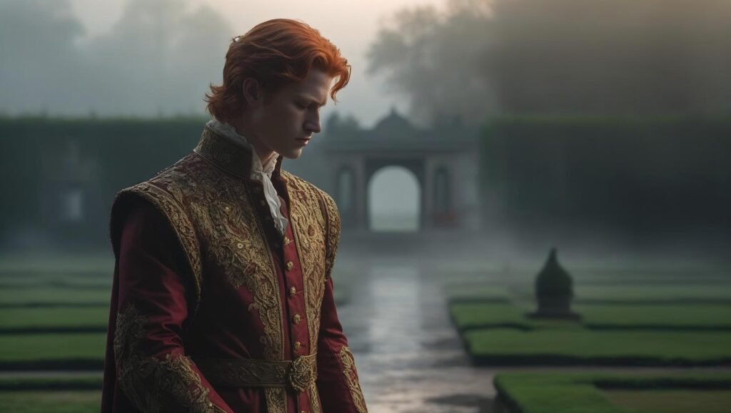 Spare by Prince Harry featured image showing royal solitude in misty garden