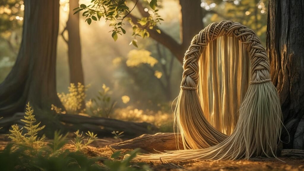 Braiding Sweetgrass Summary featured image showing nature and harmony