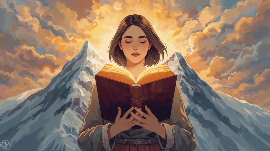 Educated Summary book review featured illustration of resilience and self discovery