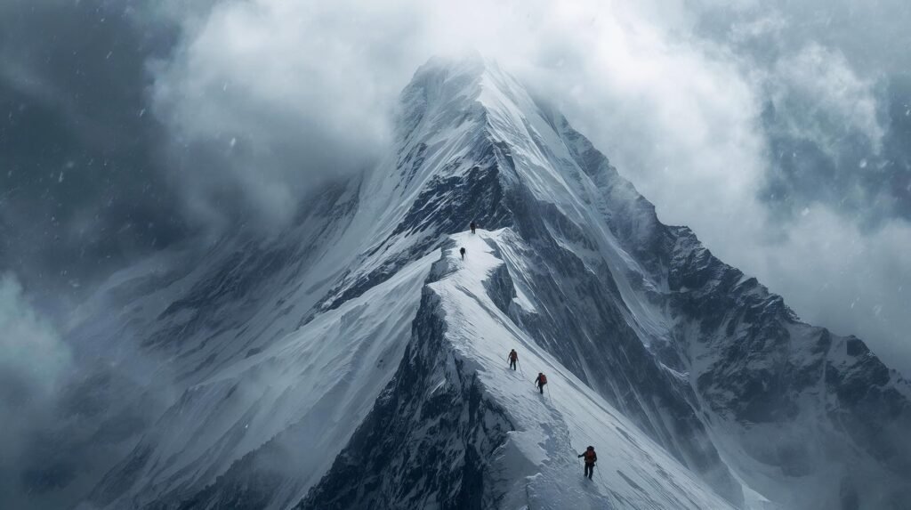 Into Thin Air Book featured mountain scene