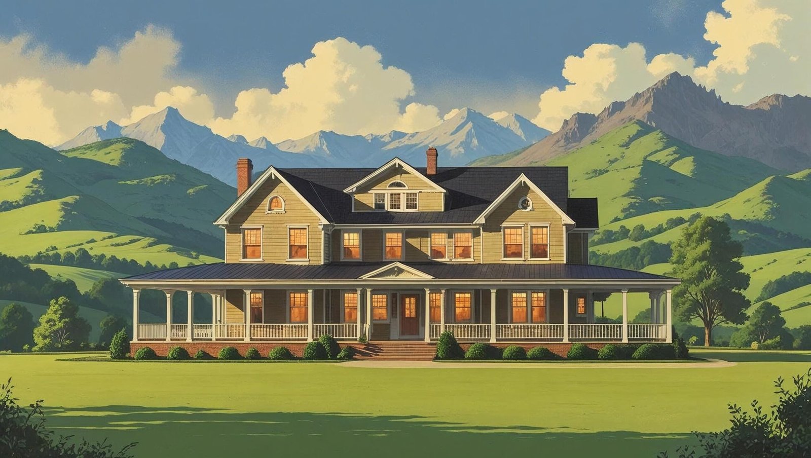 hidden valley road summary family house illustration