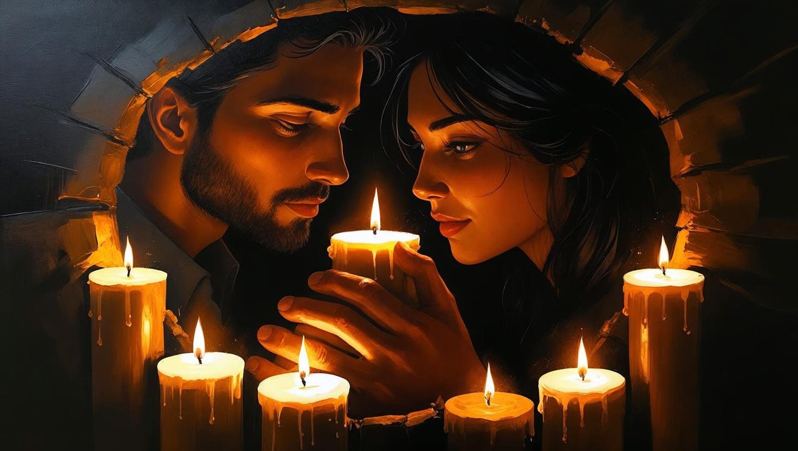 Master Slave Husband Wife candlelight image of hidden love