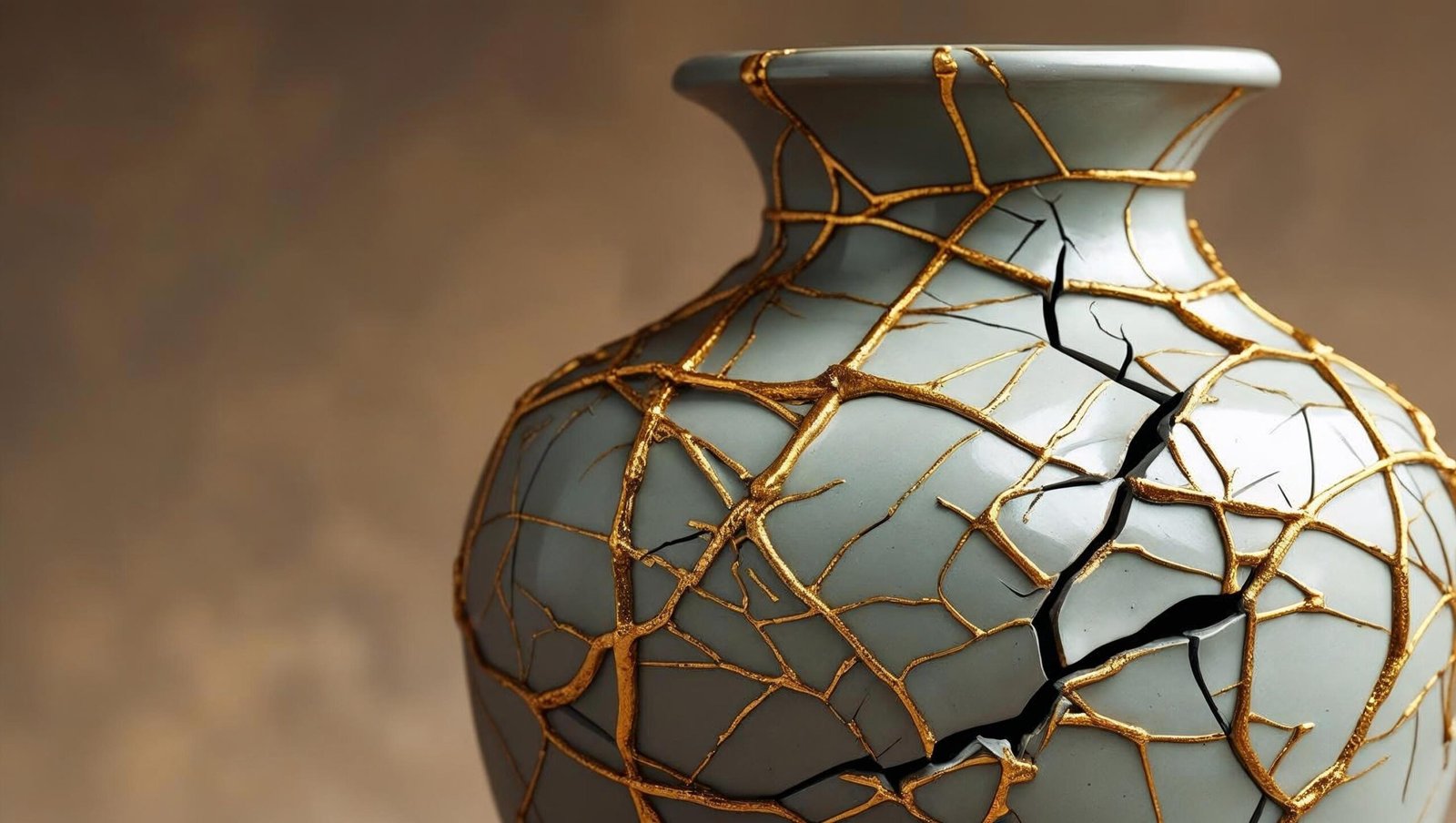 Antifragile Summary concept image of strength through cracks and resilience