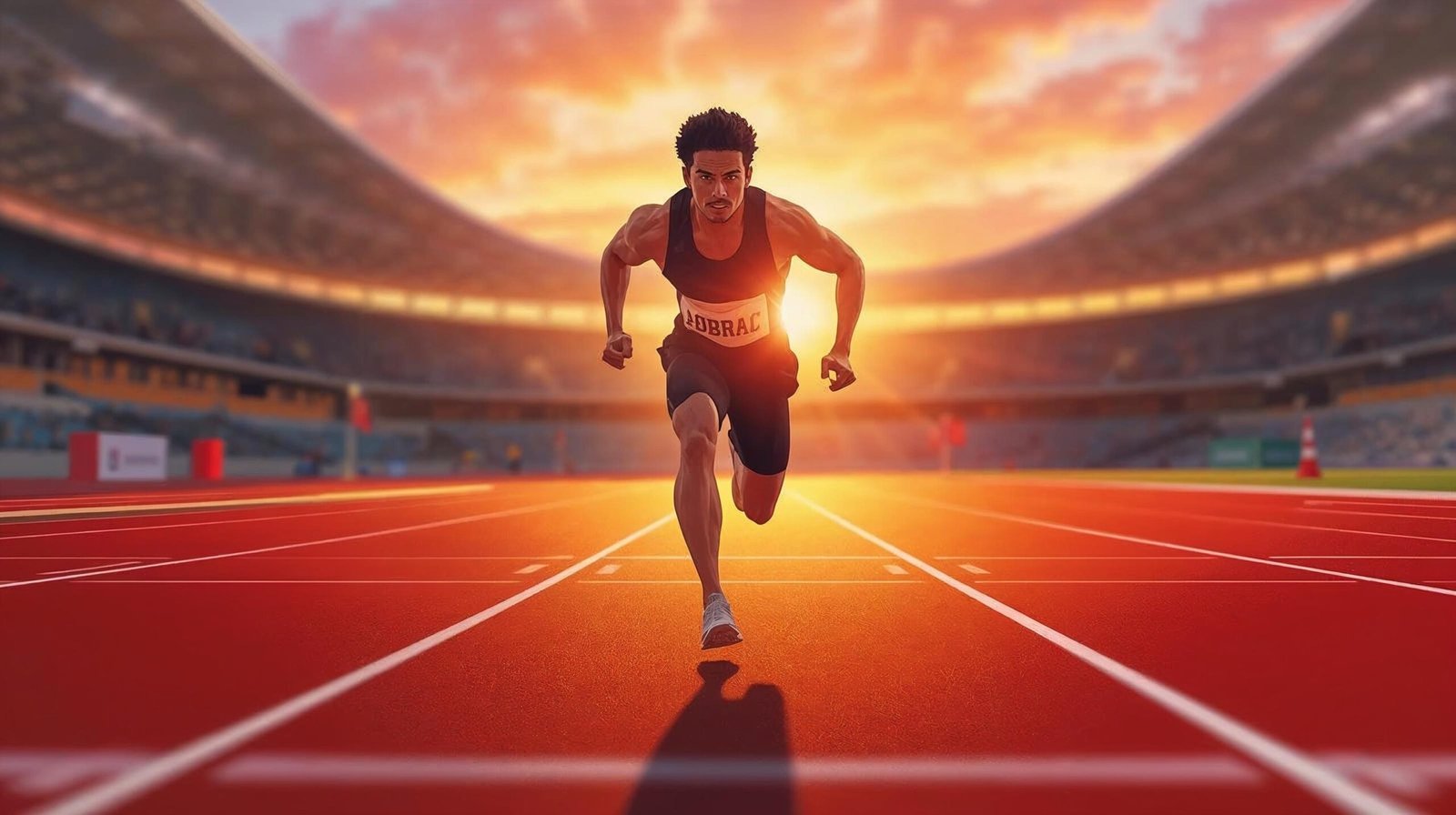 Grit Summary athlete running on track symbolizing perseverance