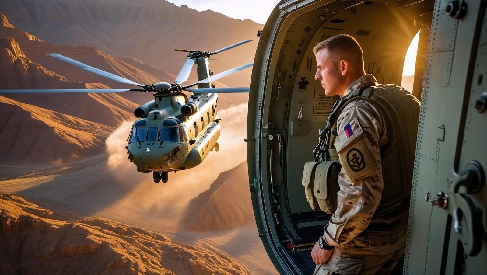 Spare by Prince Harry image depicting military service in Afghanistan