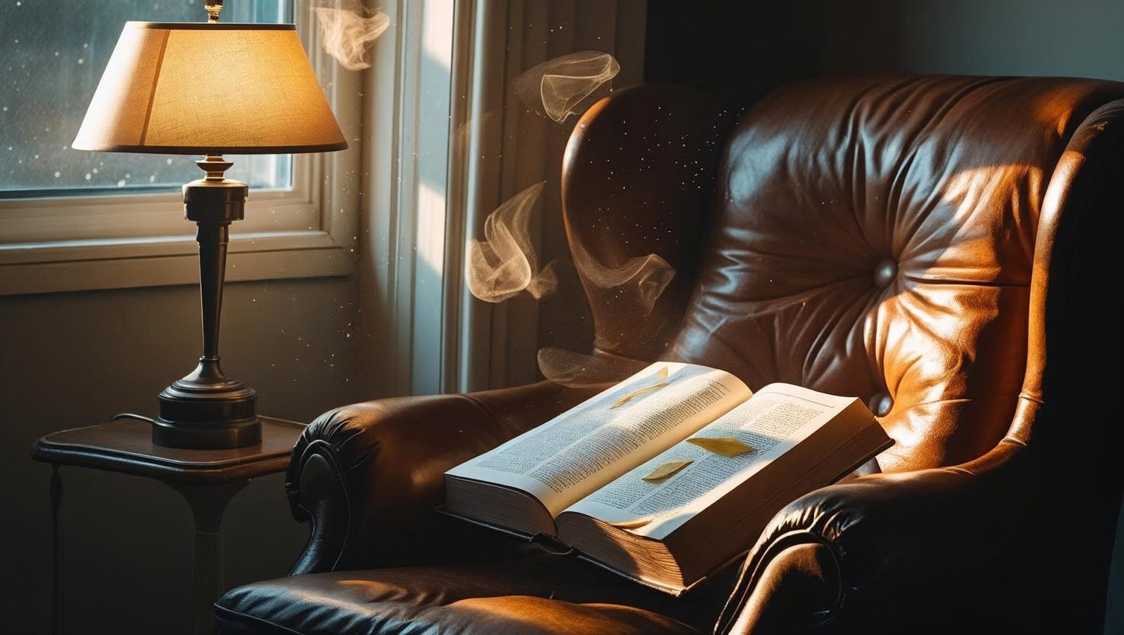 Cozy reading corner with The Diary of a CEO Book
