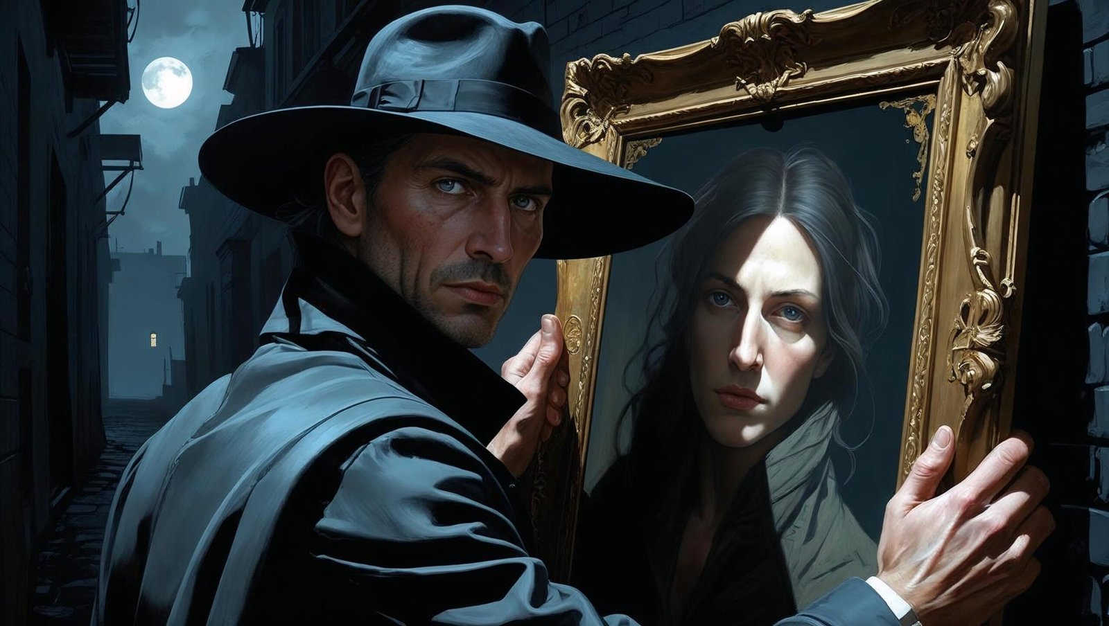 The Art Thief Summary painting stolen under moonlight