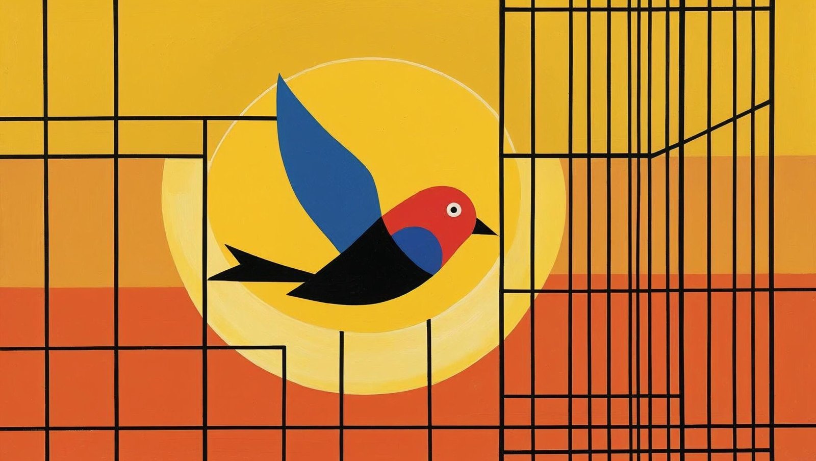  untamed by glennon doyle summary image of a bird escaping a cage into the light