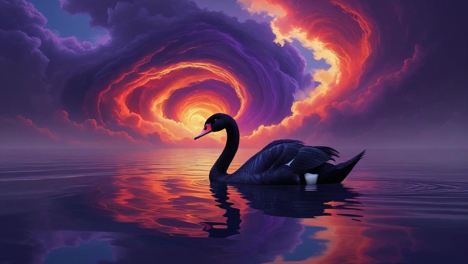 The Black Swan Summary abstract image showing unpredictability in life events