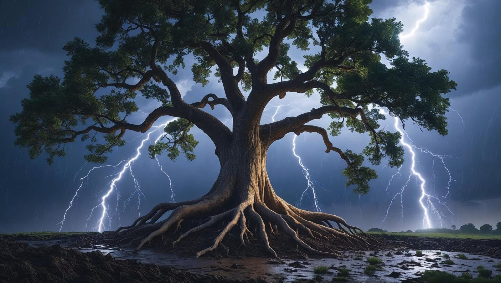 Antifragile Summary main image of a strong tree in a storm