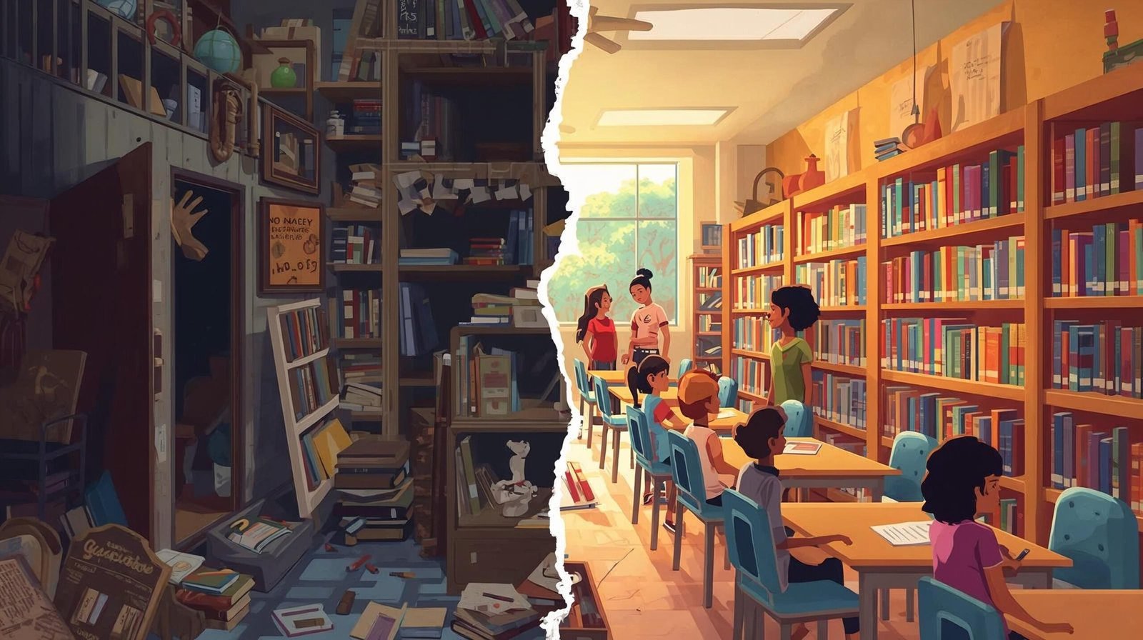 Educated Summary contrast between family restrictions and freedom through education