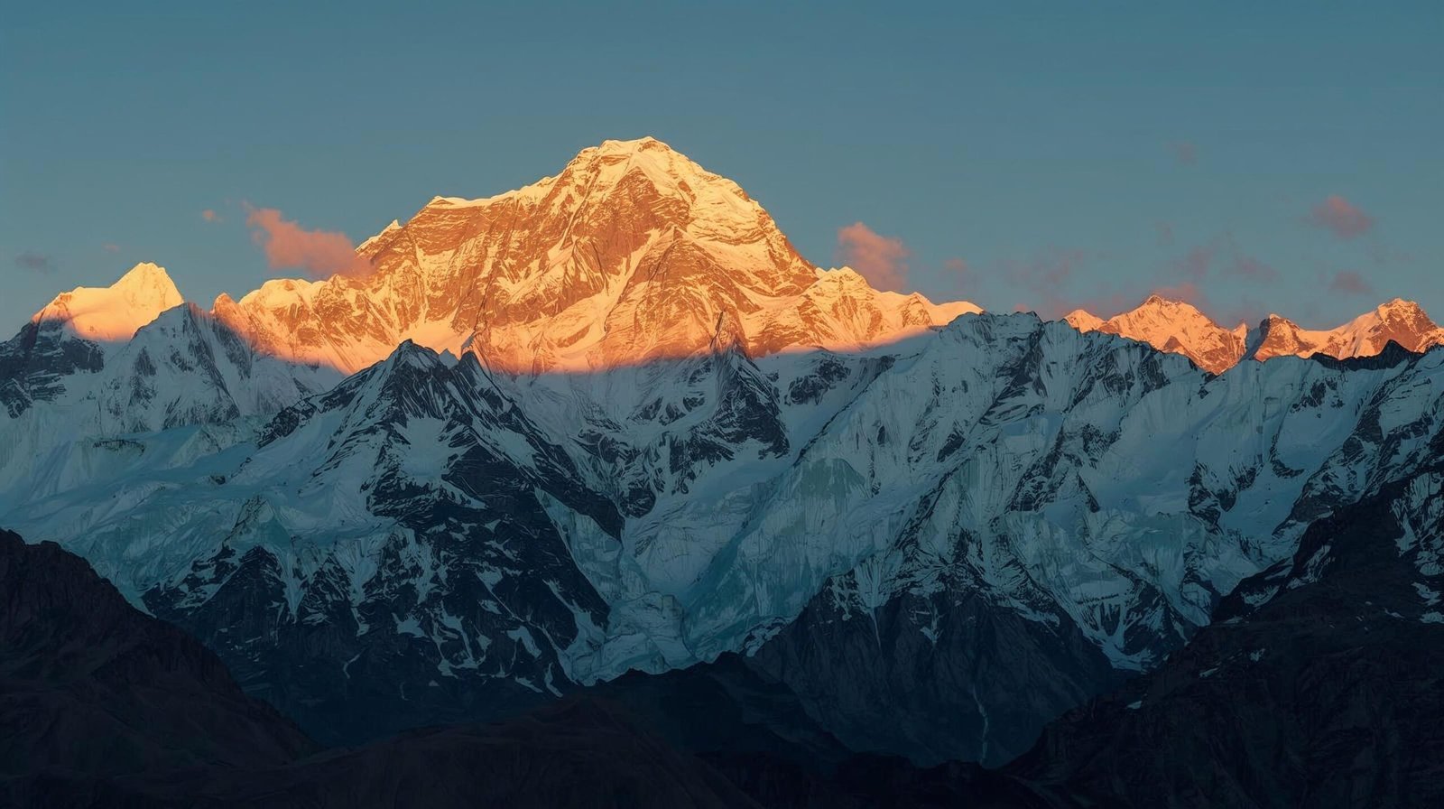 Into Thin Air Book sunrise on Everest