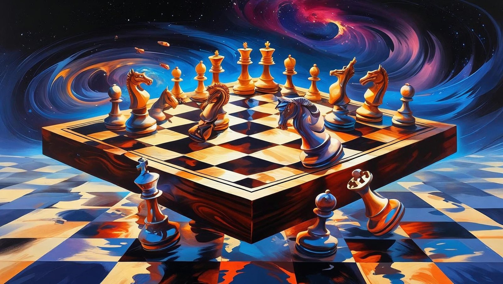 Think Again by Adam Grant Summary image of merging chessboards symbolizing adaptability and changing strategies