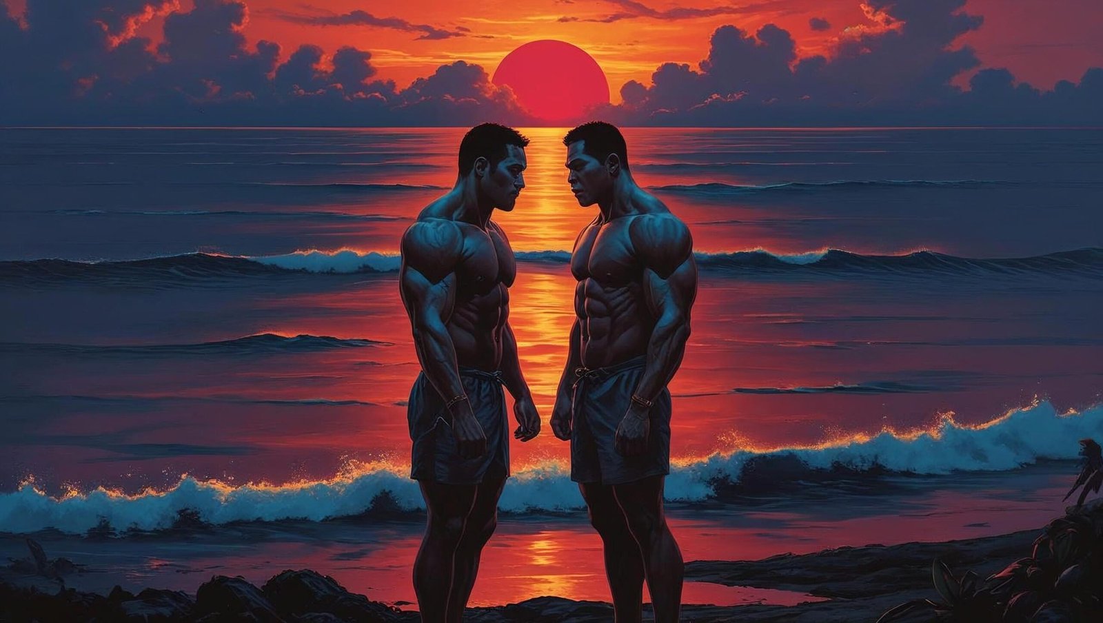 Master Slave Husband Wife dawn of hope symbolic artwork