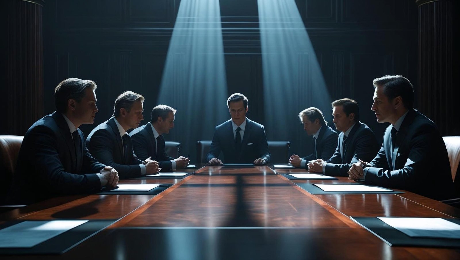 Bad Blood Summary corporate boardroom secrecy illustration