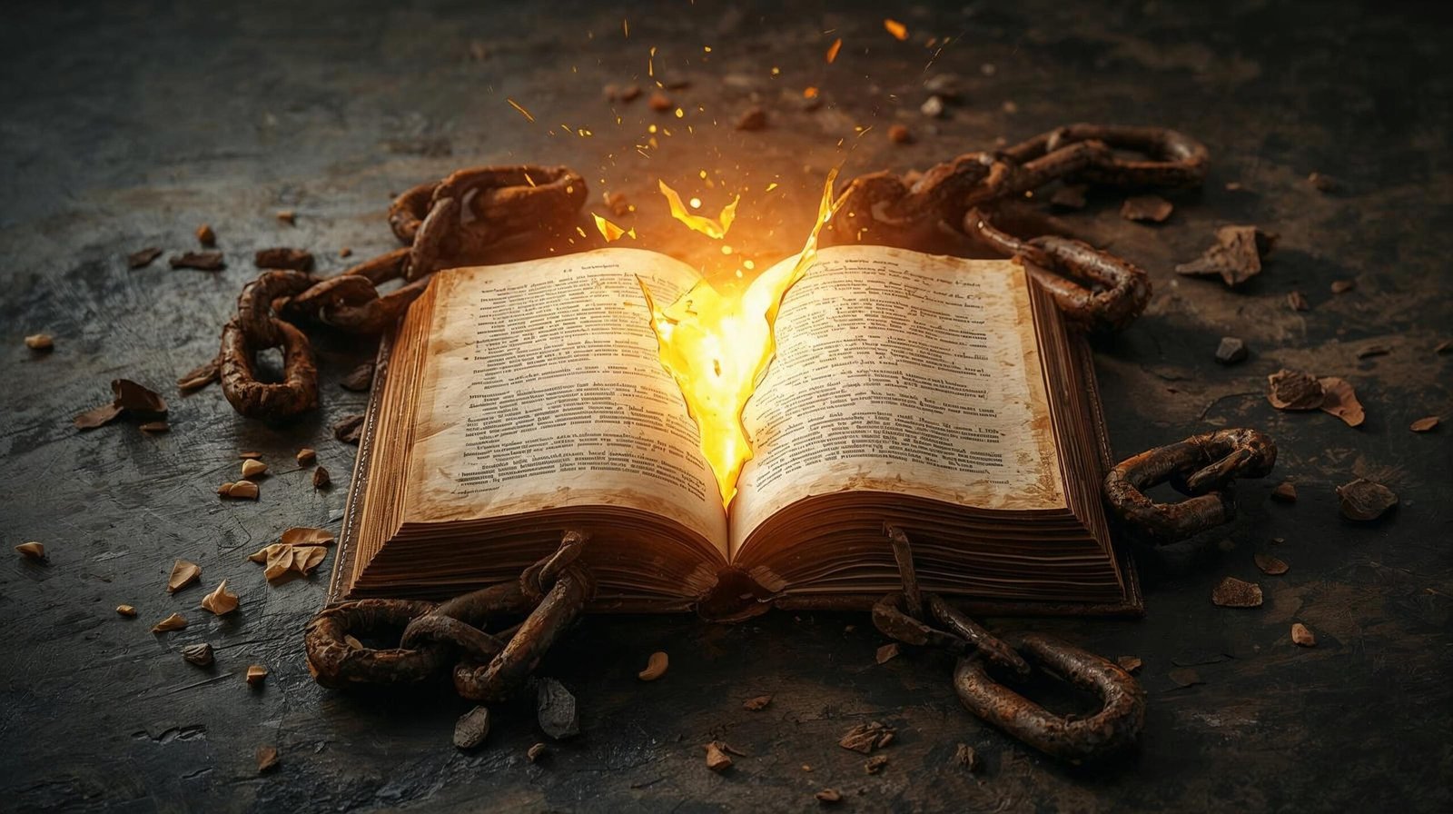 Educated Summary symbolism of breaking chains through education