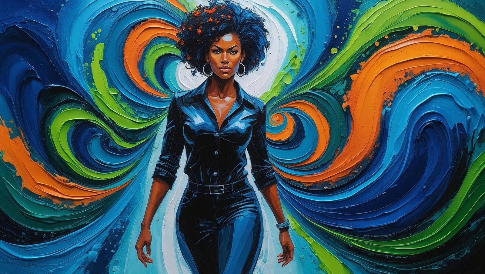 untamed by glennon doyle summary image of a confident woman walking through swirling colors