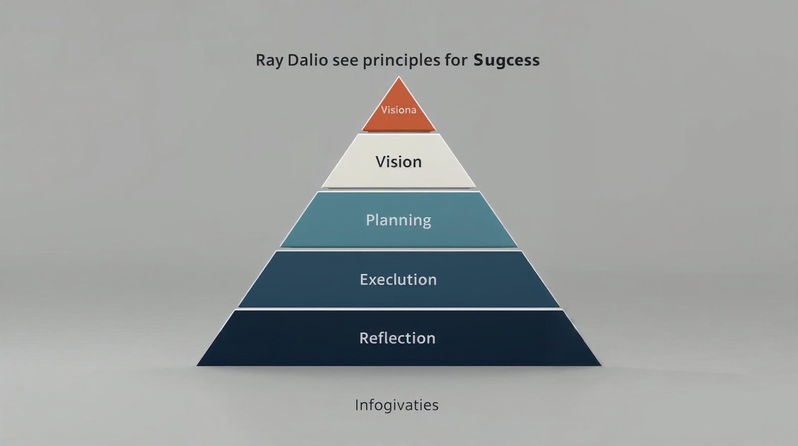 Ray Dalio Principles Summary success framework infographic