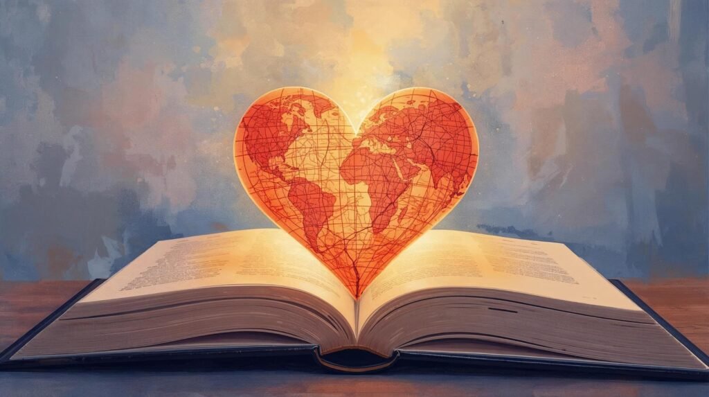 Atlas of the Heart Summary featured image showing emotional journey through a glowing heart-shaped map