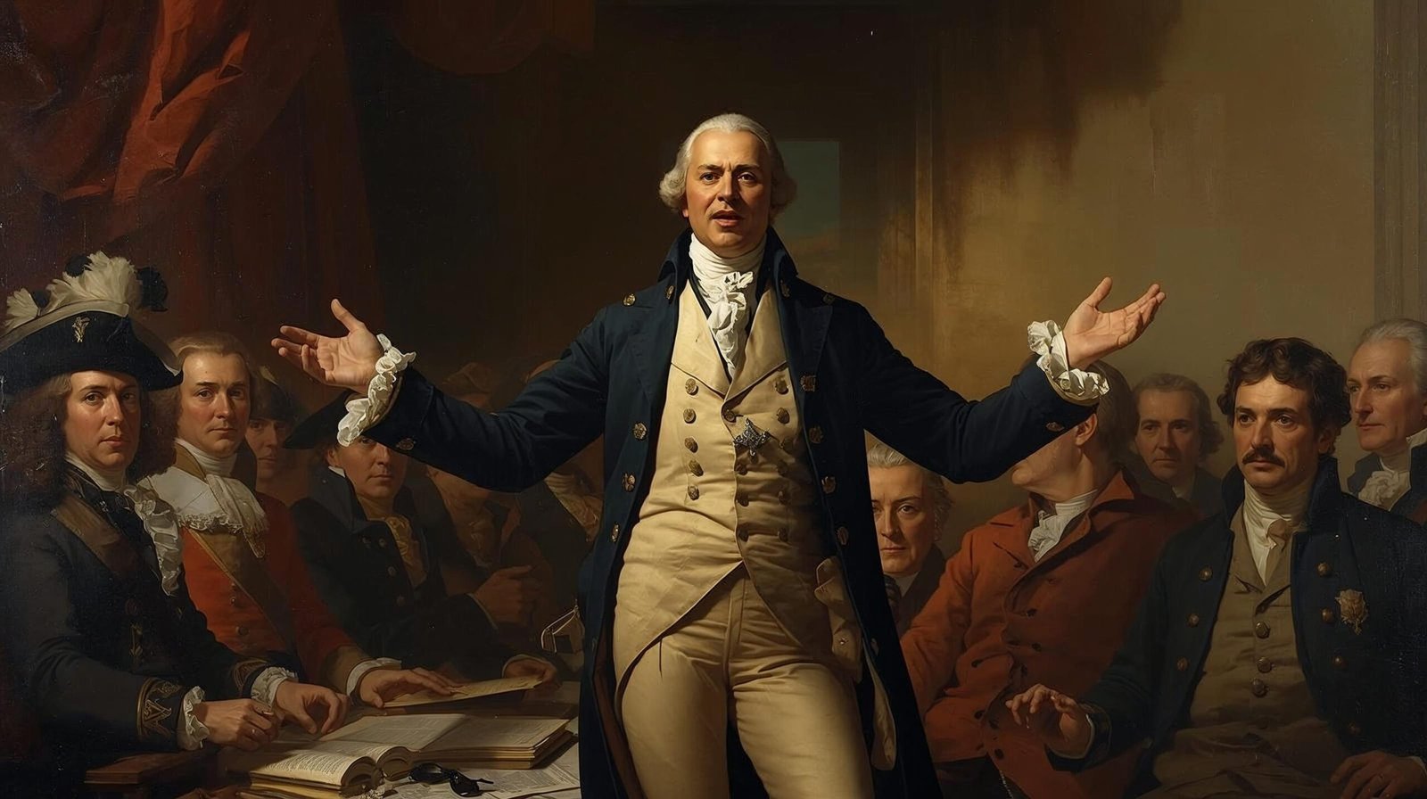 alexander hamilton book depiction of hamilton addressing the continental congress