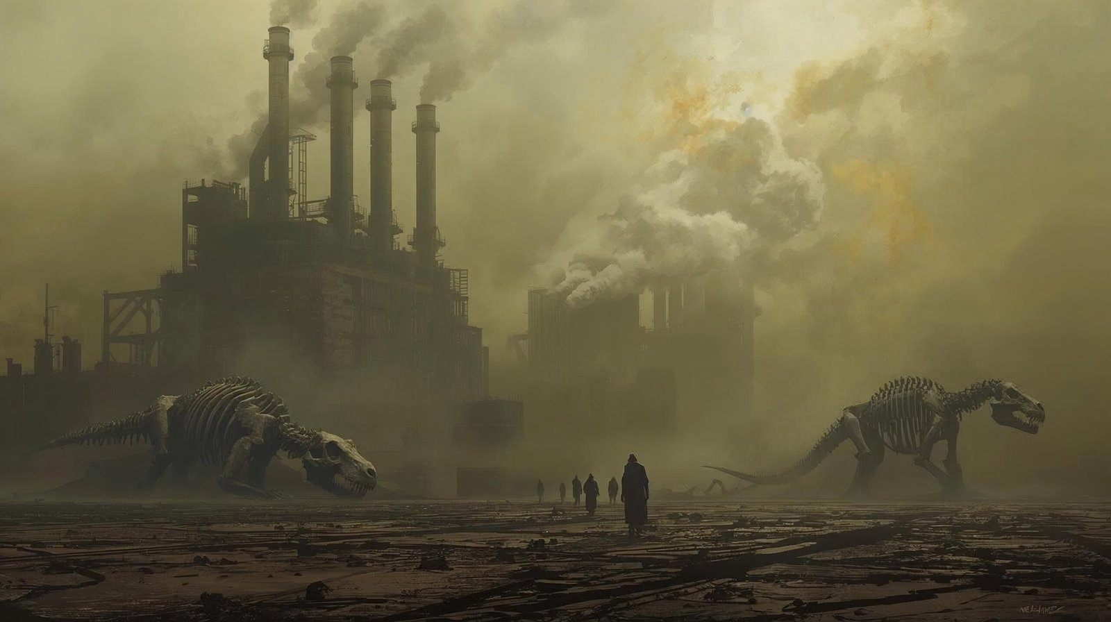 The Sixth Extinction Summary showing human industrial impact on environment