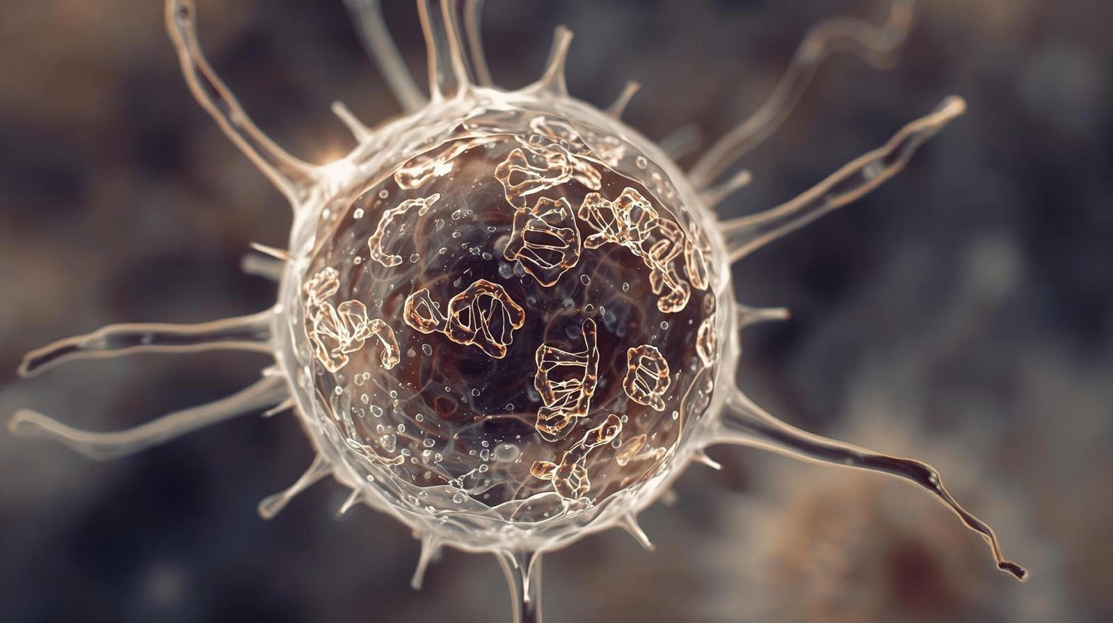the telomere effect showing chromosome ends and cellular ageing process