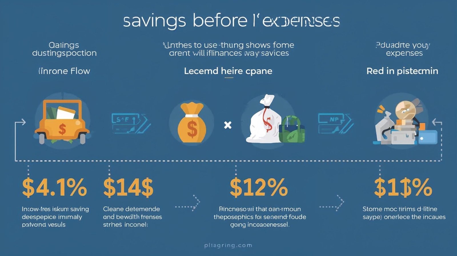 The Wealthy Barber principle of paying yourself first explained visually