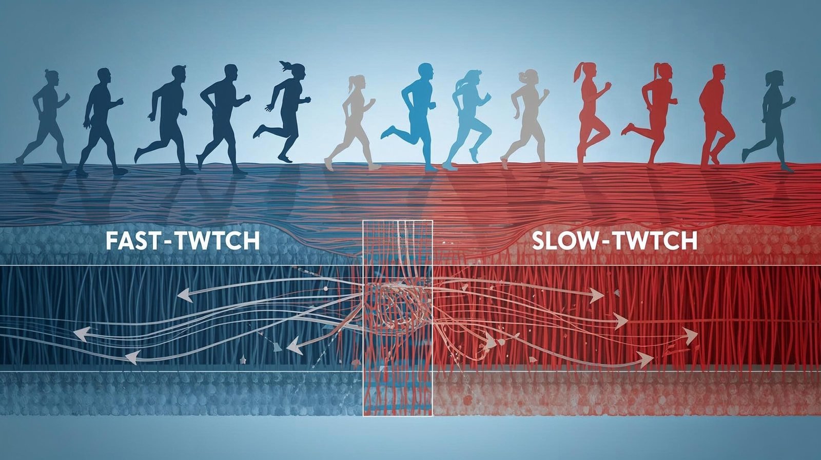 The sports gene summary muscle fiber illustration