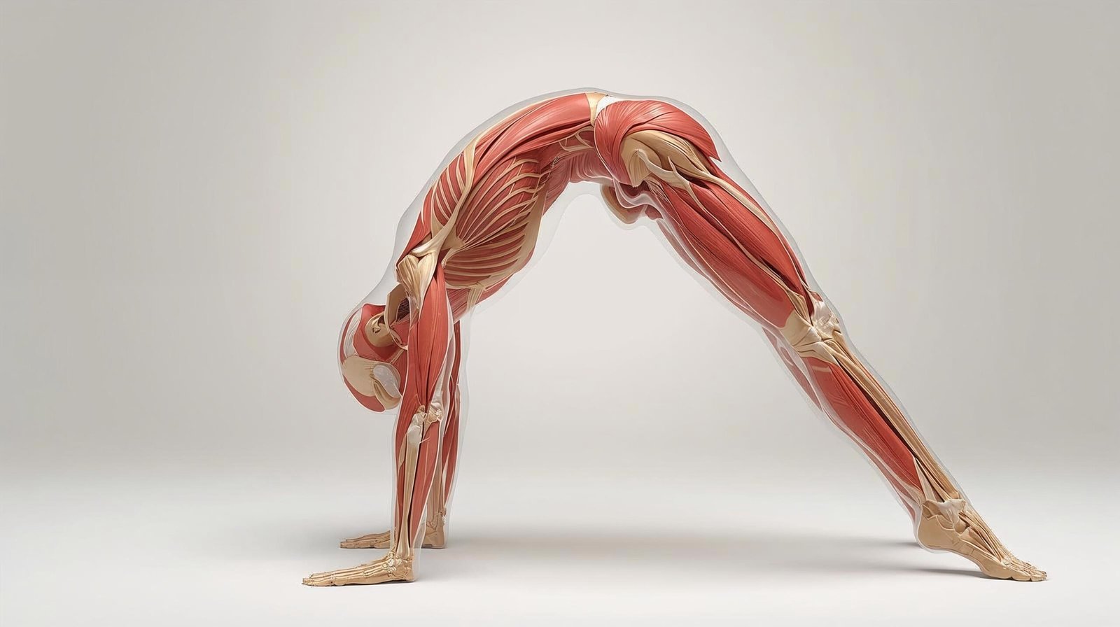 The Key Muscles of Yoga by Ray Long visualising anatomy beneath the skin
