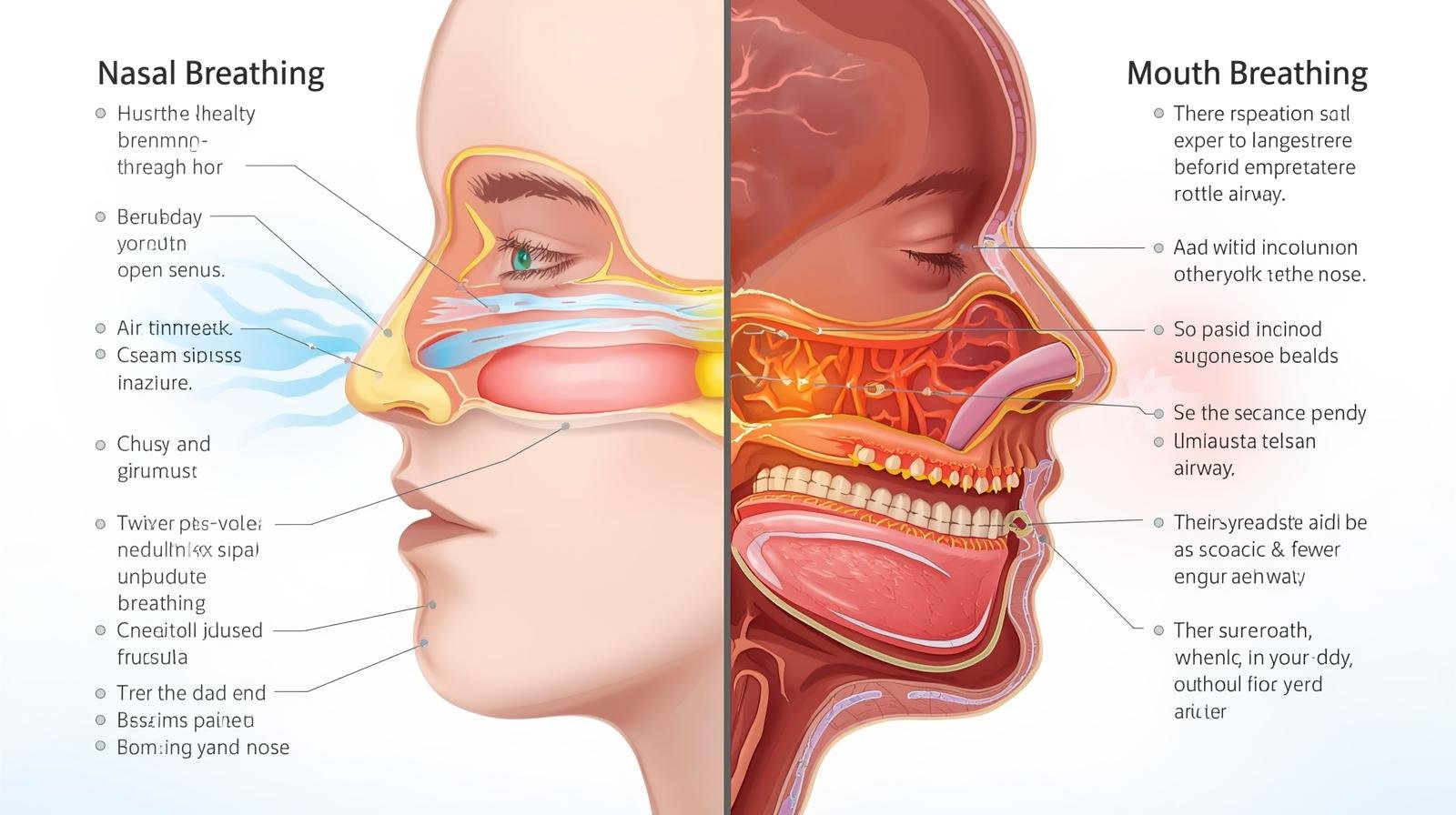 breath book summary showing nasal breathing versus mouth breathing effects