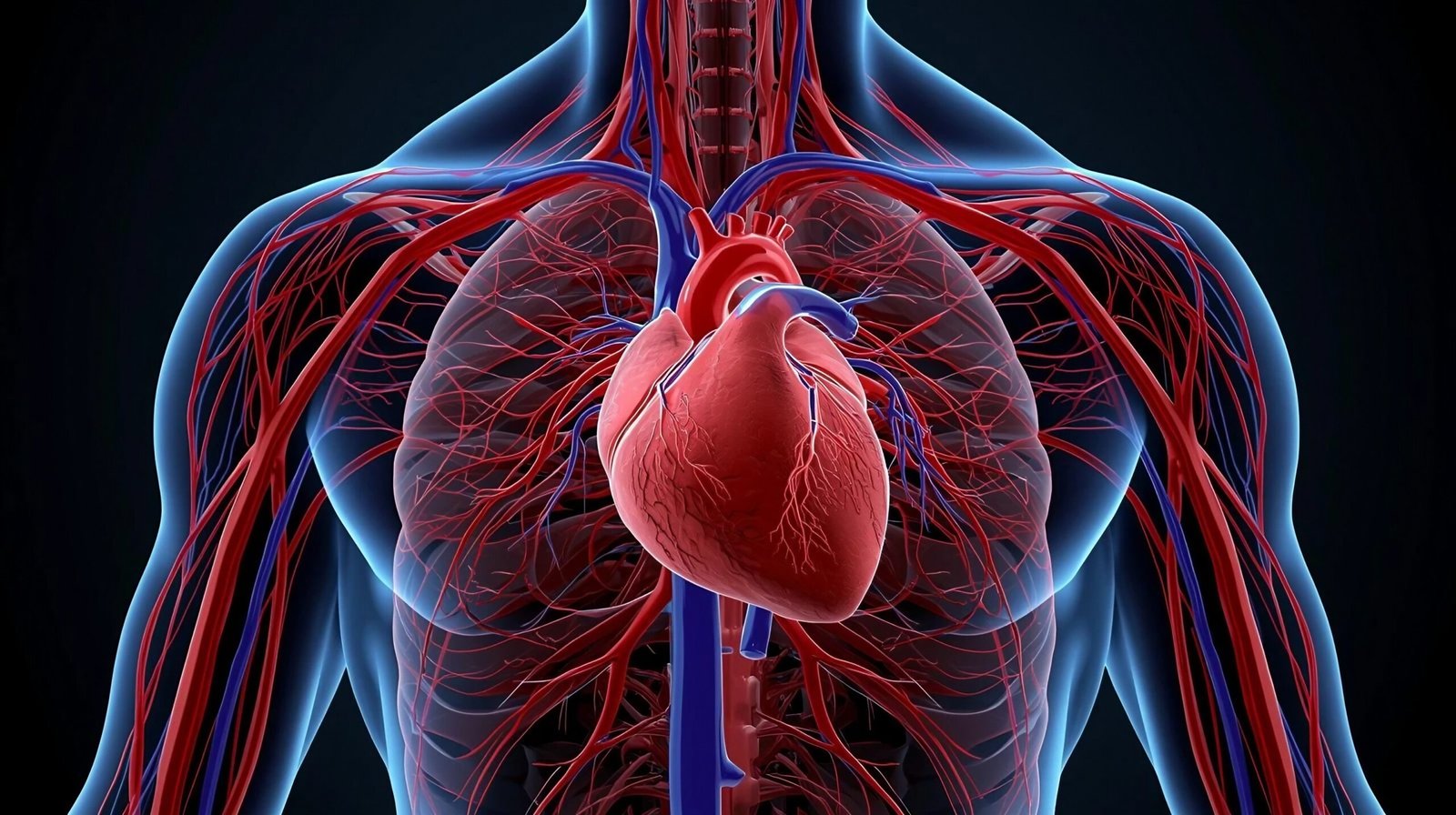 exercise physiology book diagram showing cardiovascular system delivering oxygen to muscles